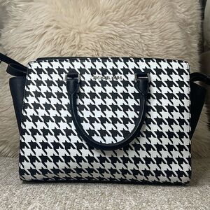 Houndstooth MK Purse